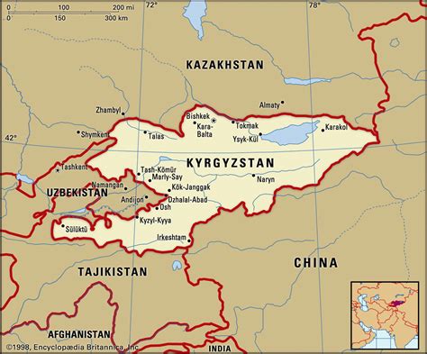 what is the capital of kyrgyzstan|Kyrgyzstan Maps & Facts .